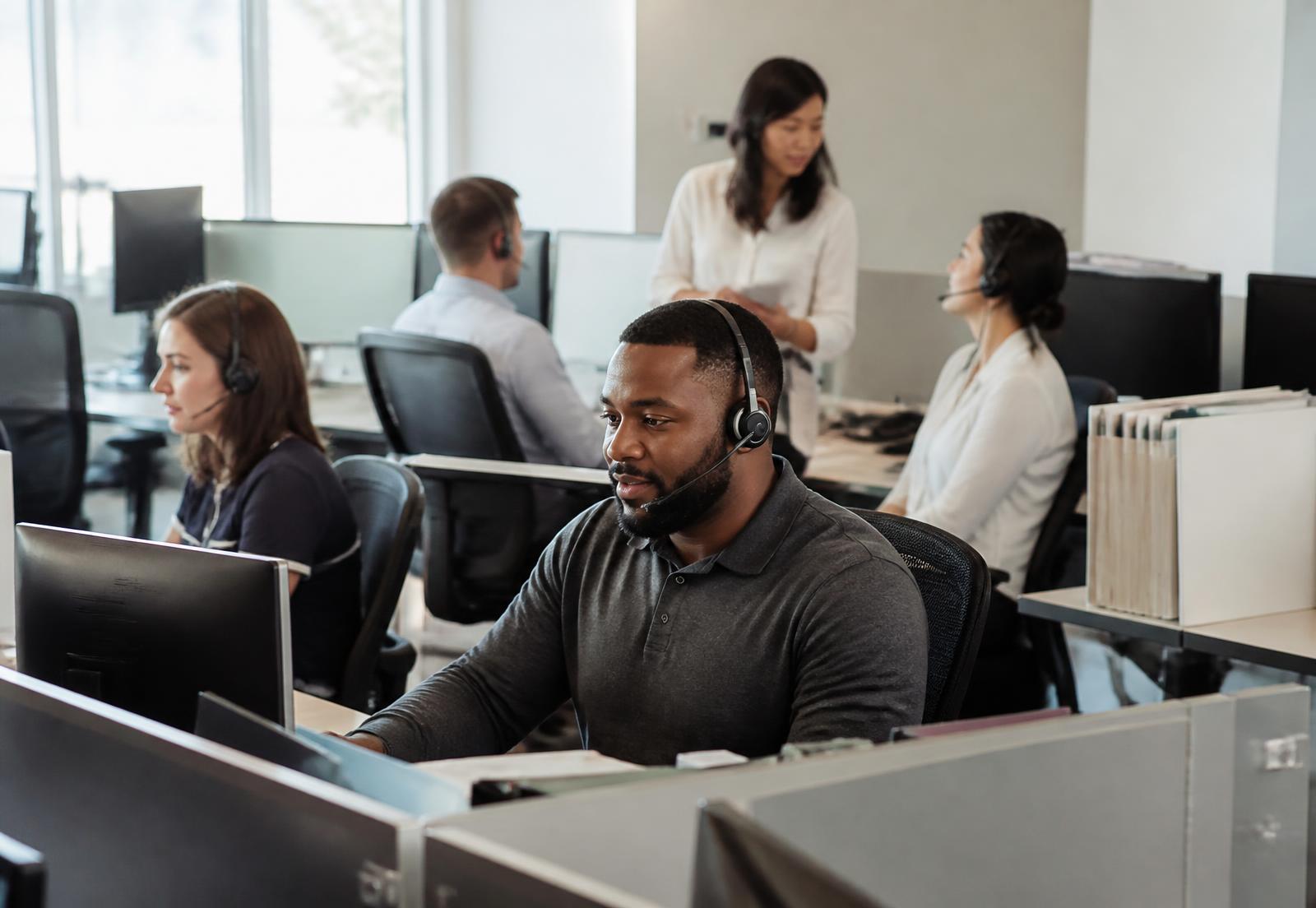 The EZ Contact Center team at work